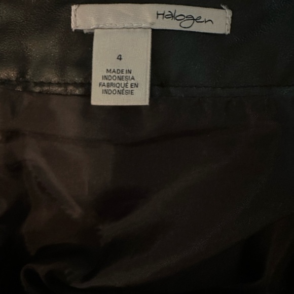 Halogen Faux leather A line skirt - Picture 5 of 11